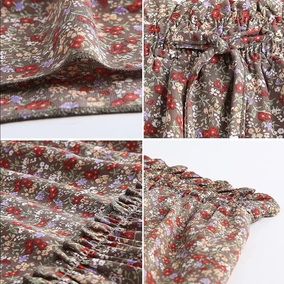 Brown high waisted mini skirt - Picture 4 of 4